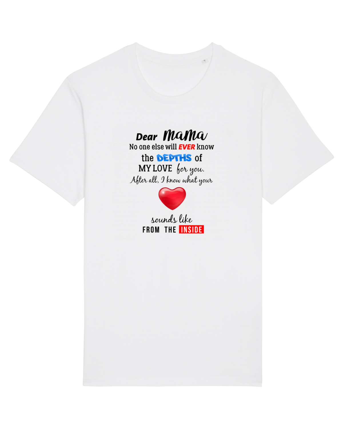 Tricou mânecă scurtă Unisex Rocker White