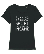 RUNNING Tricou mânecă scurtă guler larg fitted Damă Expresser