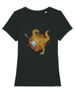 Rocking Trex Guitar Tricou mânecă scurtă guler larg fitted Damă Expresser