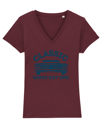 Masina Retro Clasica Burgundy