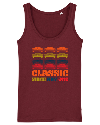 Masina Retro Clasica Burgundy