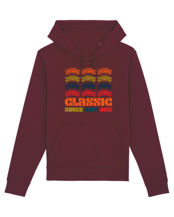 Masina Retro Clasica Burgundy