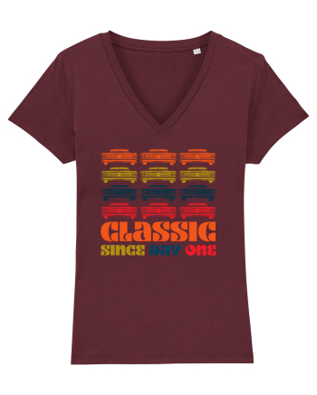 Masina Retro Clasica Burgundy