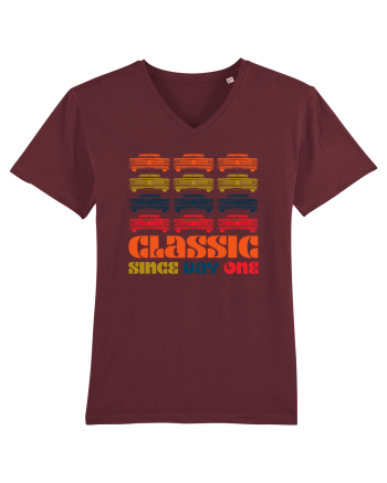 Masina Retro Clasica Burgundy