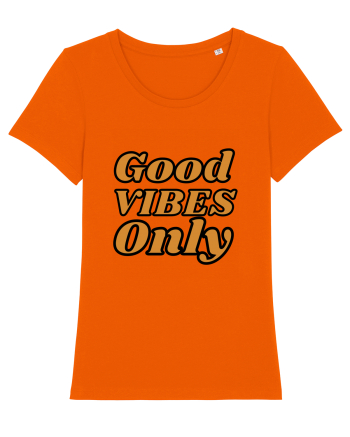 Good Vibes Only Bright Orange