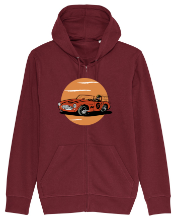 Retro Racing Burgundy