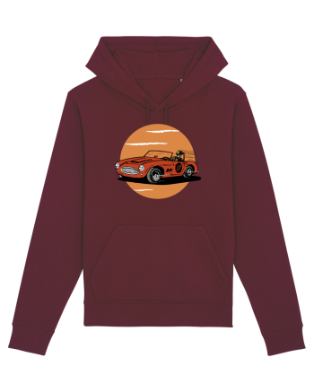 Retro Racing Burgundy