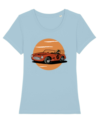 Retro Racing Sky Blue