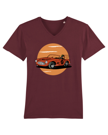 Retro Racing Burgundy