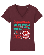 Secret Santa - sef / sefa Tricou mânecă scurtă guler V Damă Evoker