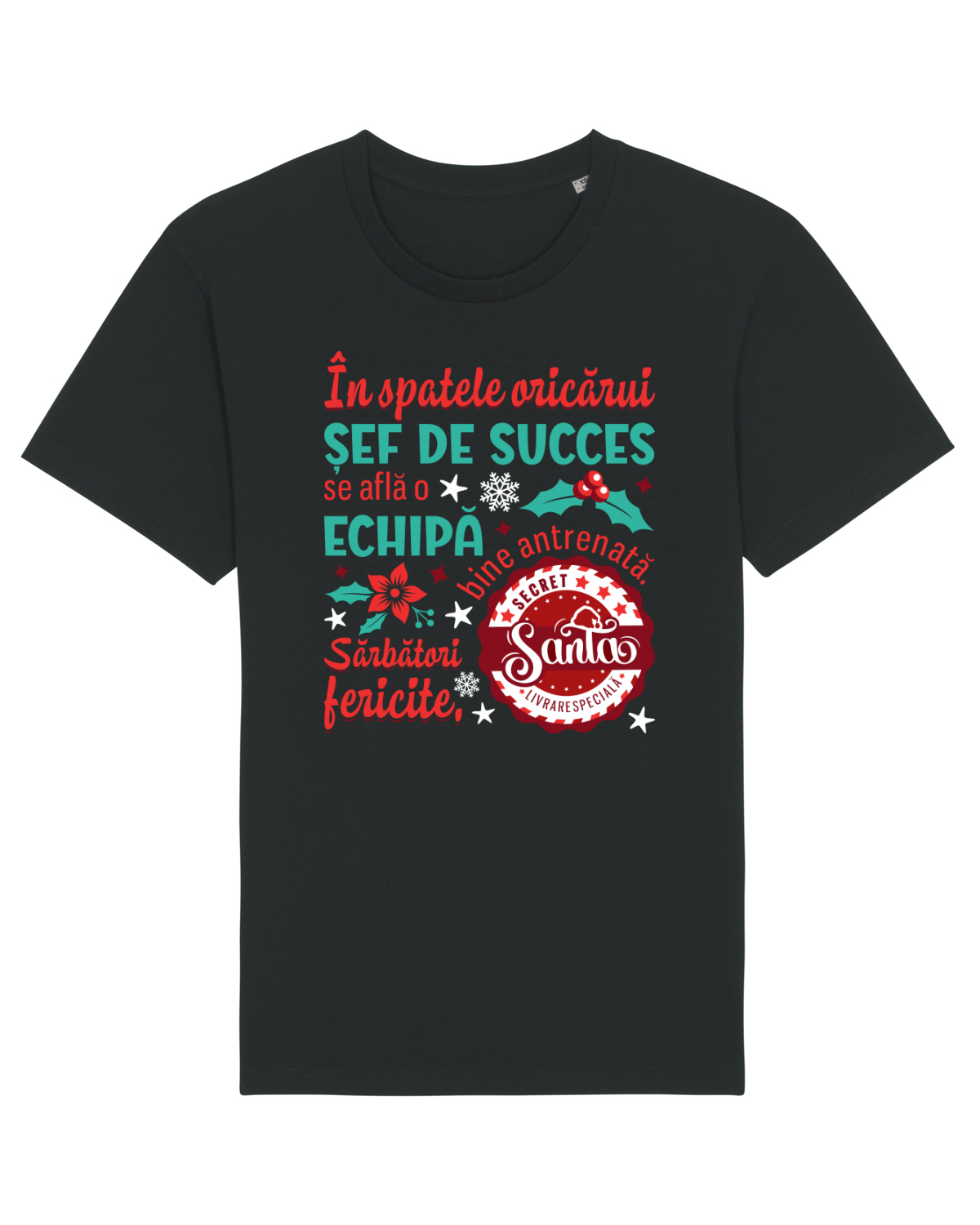 Tricou mânecă scurtă Unisex Rocker Black