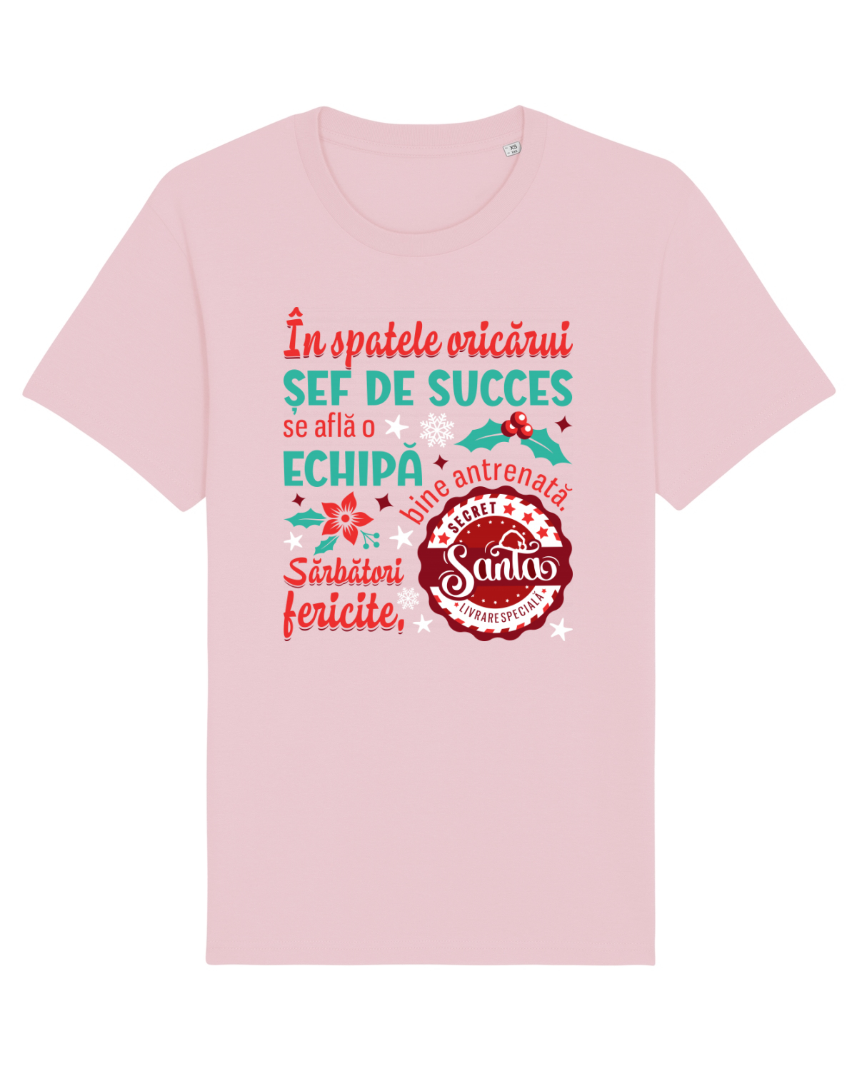 Tricou mânecă scurtă Unisex Rocker Cotton Pink