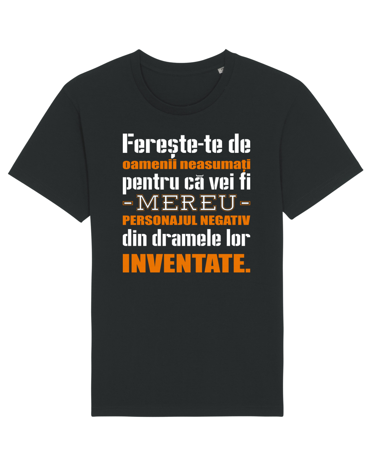 Tricou mânecă scurtă Unisex Rocker Black