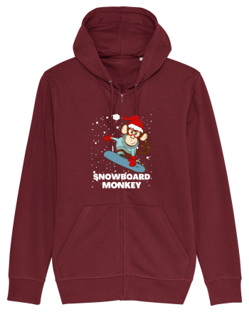 Snowboard Monkey Burgundy