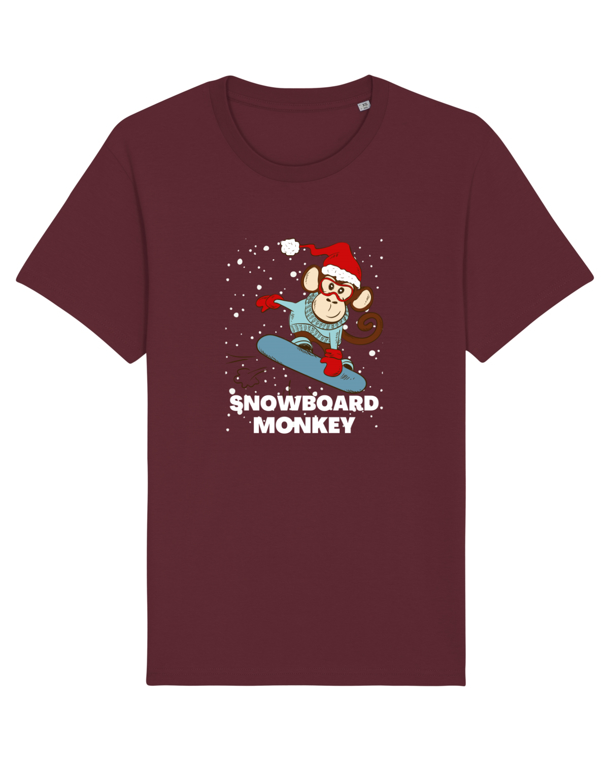 Tricou mânecă scurtă Unisex Rocker Burgundy