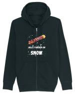 All I Need Is Snow! Snowboard Lover Hanorac cu fermoar Unisex Connector