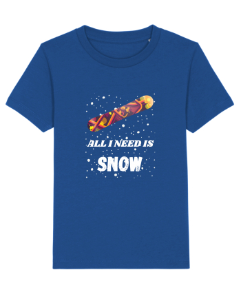 All I Need Is Snow! Snowboard Lover Majorelle Blue