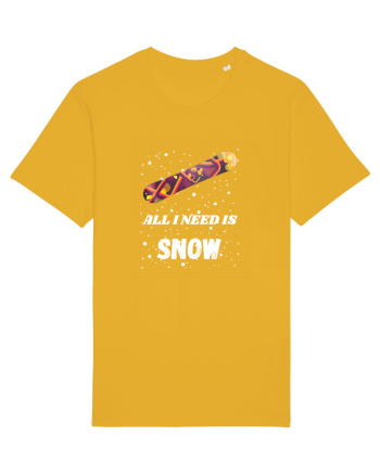 All I Need Is Snow! Snowboard Lover Spectra Yellow