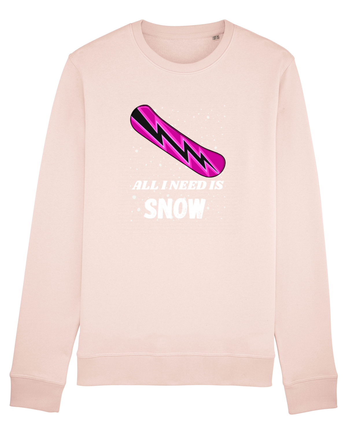 Bluză mânecă lungă Unisex Rise Candy Pink
