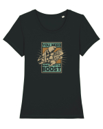You need some little boost Turtle Tricou mânecă scurtă guler larg fitted Damă Expresser