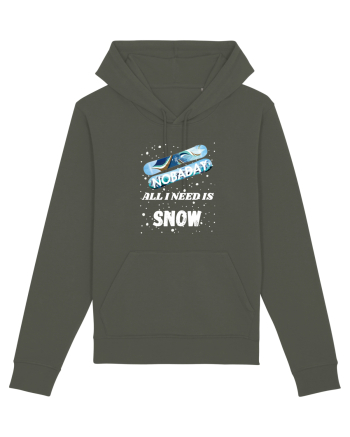 All I Need Is Snow & Snowboard Khaki