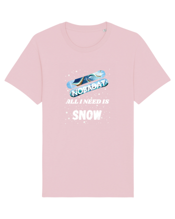 All I Need Is Snow & Snowboard Cotton Pink