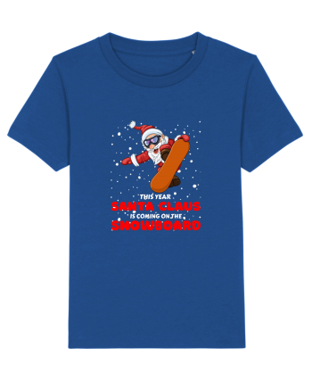 This Year Santa Claus Is Coming On The Snowboard Majorelle Blue