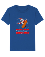 Santa Claus Is Coming On His Snowboard Tricou mânecă scurtă  Copii Mini Creator