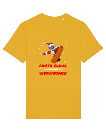 Santa Claus Is Coming On His Snowboard Spectra Yellow