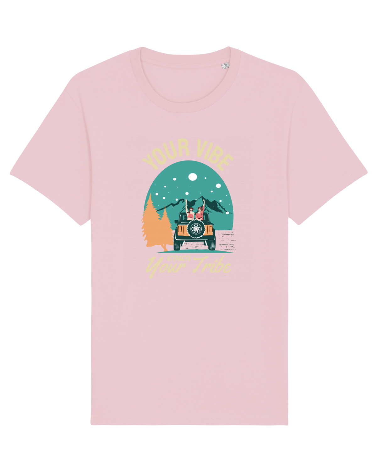 Tricou mânecă scurtă Unisex Rocker Cotton Pink