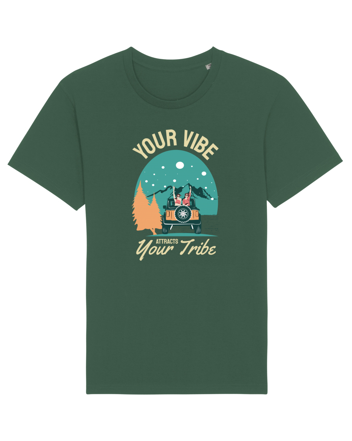 Tricou mânecă scurtă Unisex Rocker Bottle Green
