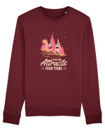 Pentru montaniarzi - Your vibe attracts your tribe Bluză mânecă lungă Unisex Rise