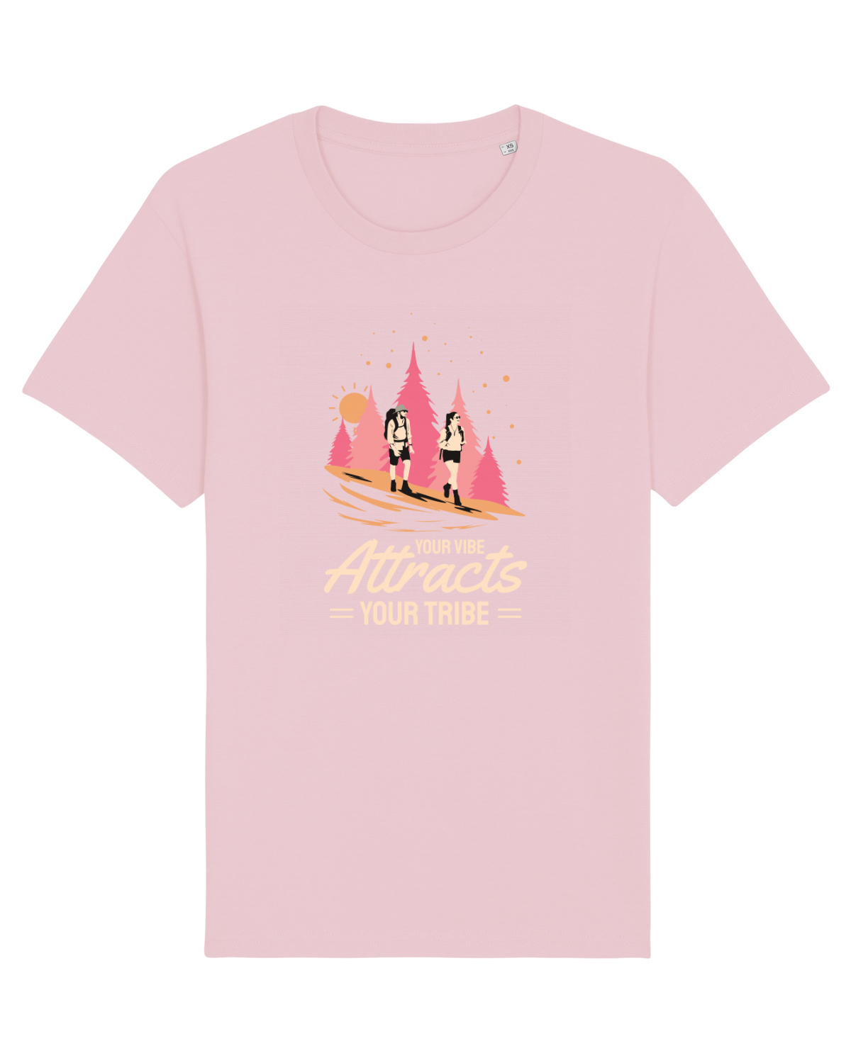 Tricou mânecă scurtă Unisex Rocker Cotton Pink