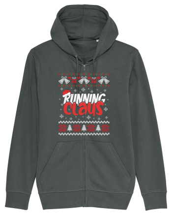 in stil ugly sweater - Running claus Anthracite
