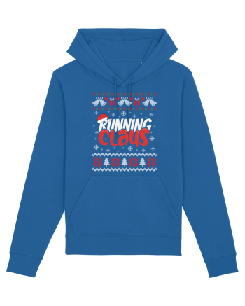 in stil ugly sweater - Running claus Royal Blue
