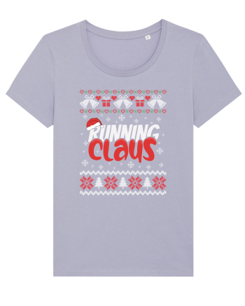 in stil ugly sweater - Running claus Lavender