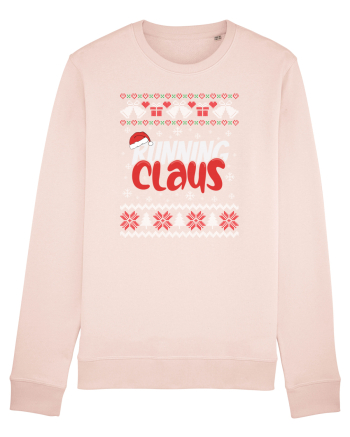 in stil ugly sweater - Running claus Candy Pink