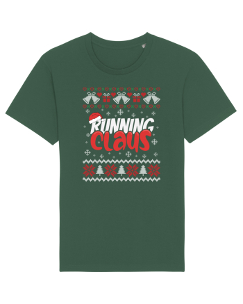 in stil ugly sweater - Running claus Bottle Green