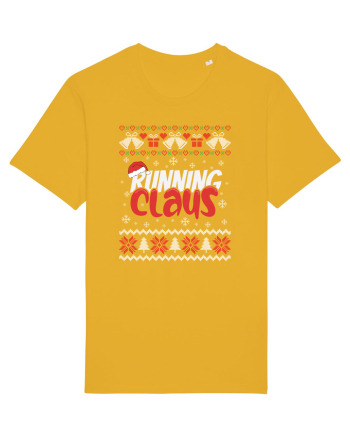 in stil ugly sweater - Running claus Spectra Yellow
