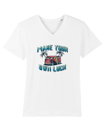 Make your Own Luck Van Surfing Tricou mânecă scurtă guler V Bărbat Presenter