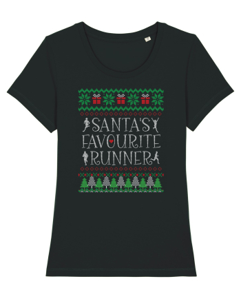 Pentru alergatori - Santa's favourite runner Black