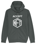 Accept NFT Hanorac cu fermoar Unisex Connector