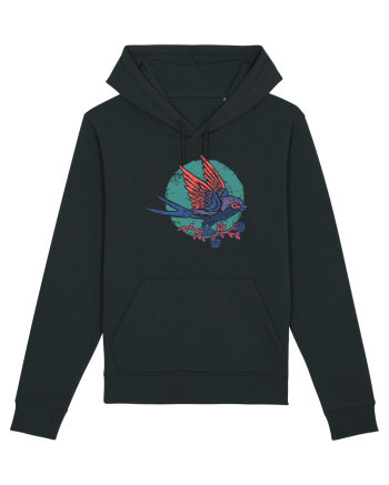 Vintage bird Black