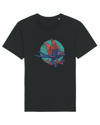 Vintage bird Black