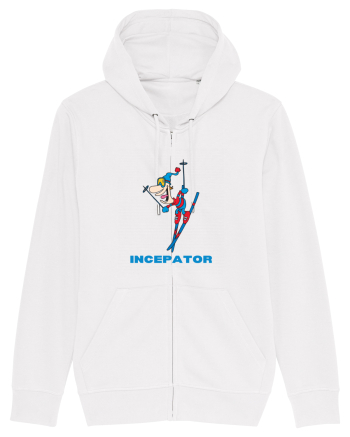 Schior începător! Feriți-vă! White