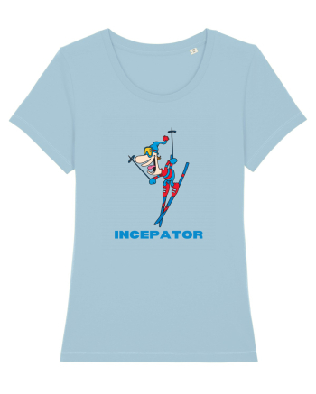 Schior începător! Feriți-vă! Sky Blue