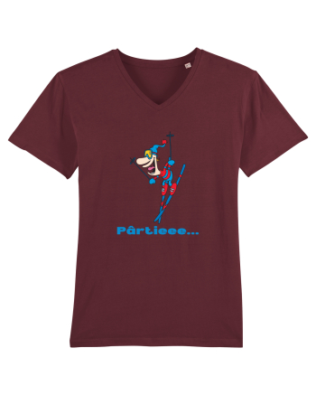 Pârtie... Schior începător! Feriți-vă! Burgundy