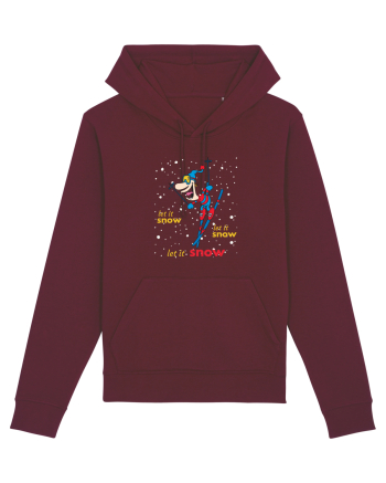Let It Snow! Hai La Schi! Burgundy