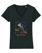 Let It Snow! Hai La Schi! Tricou mânecă scurtă guler V Damă Evoker