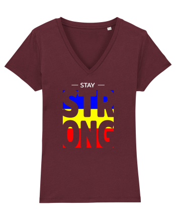 Stay strong romane Burgundy
